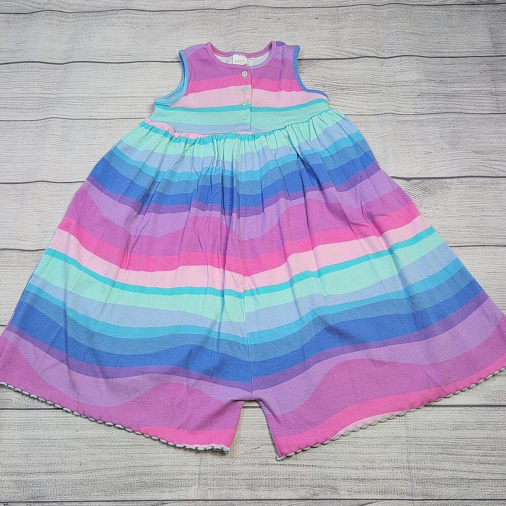 5/6 Next Ombre Stripe Ribbed Shortie Romper